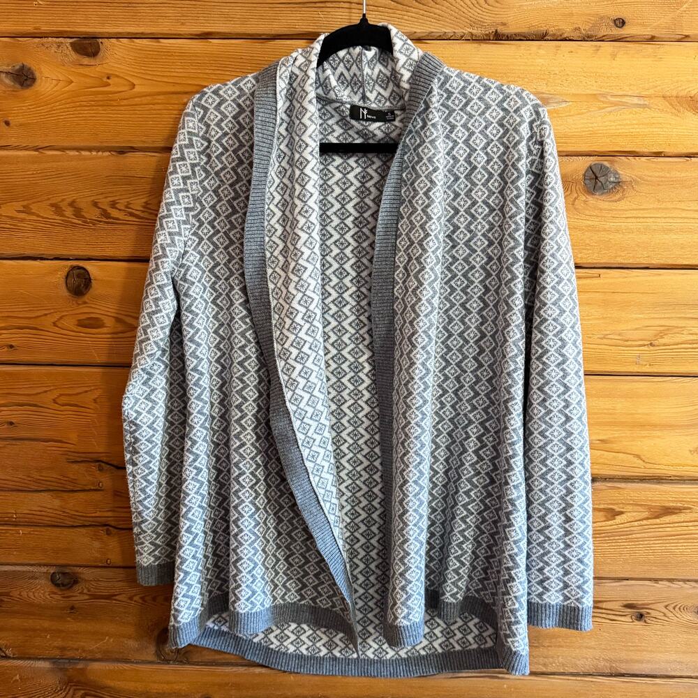 Neve Merino Wool Blend Cardigan Sweater Womens Small